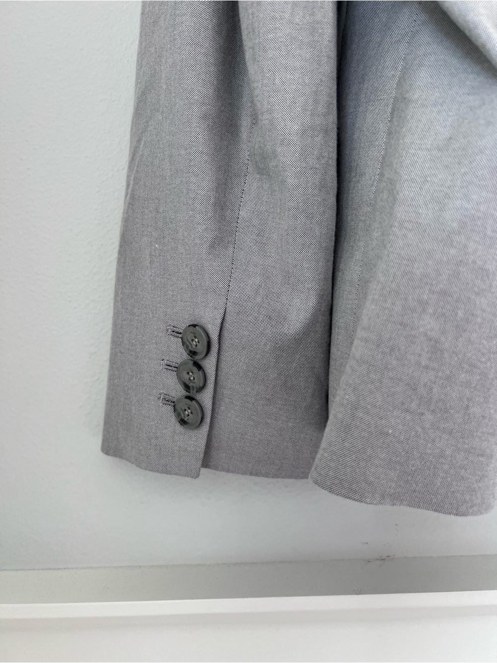 Talbots Light Gray Classic Two-Button Blazer - Picture 5 of 10
